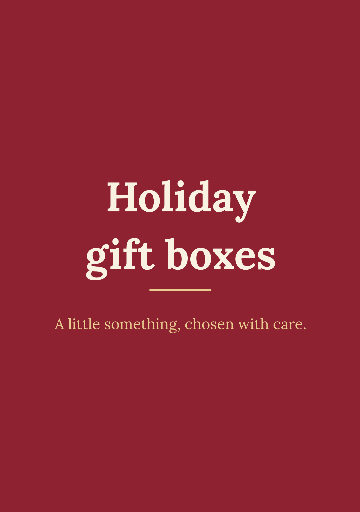 Two-page holiday gift menu