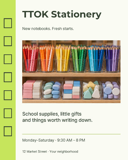 Stationery shop introduction