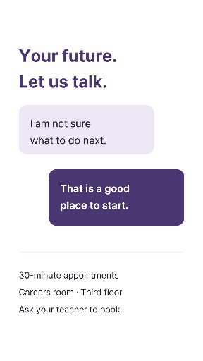 Career advice appointment story