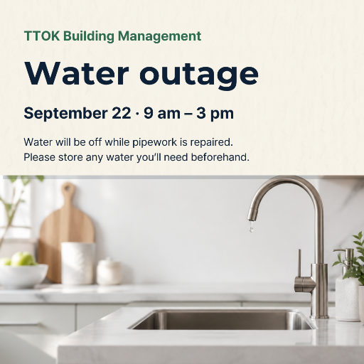 Planned water outage notice
