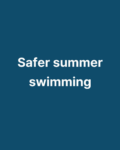 Four-page summer water safety carousel