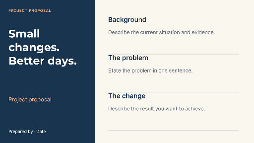 Small project proposal
