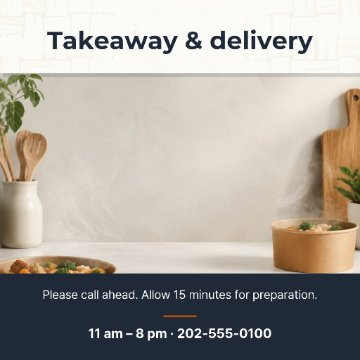 Takeaway and delivery orders