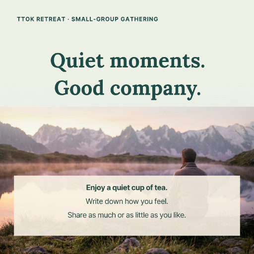 Quiet gathering and reflection poster
