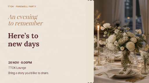 Retirement celebration invitation