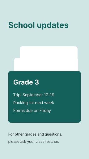 Grade three school trip update