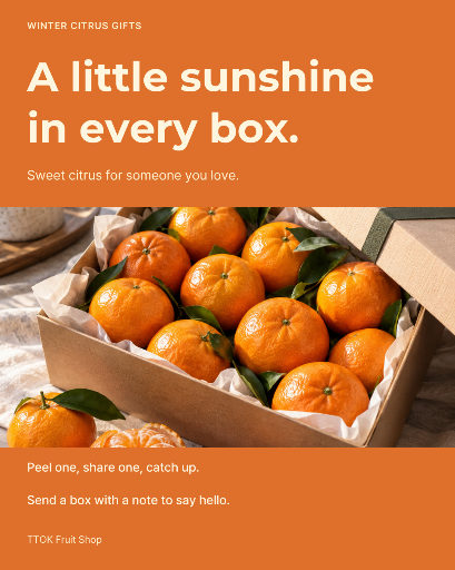 Winter citrus gift boxes