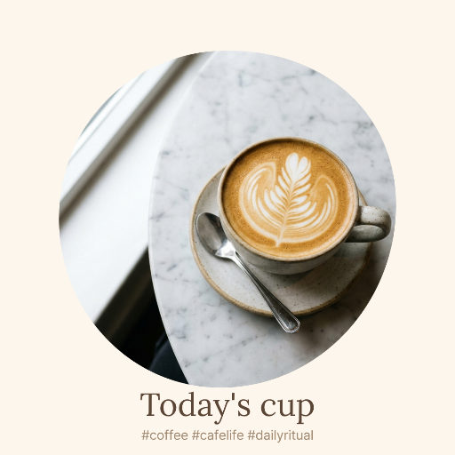 Coffee moment Instagram post