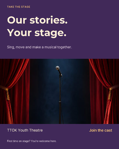 Youth musical theatre recruitment