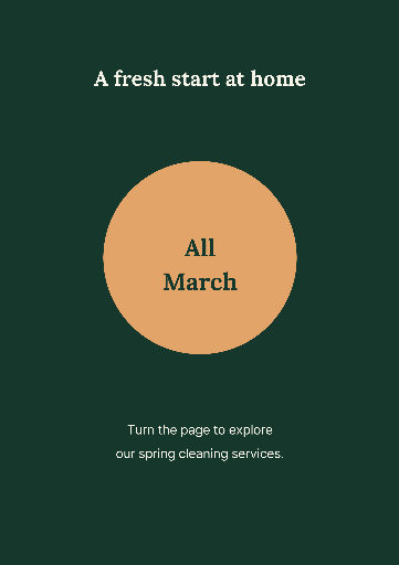 Spring Cleaning Two-Page Leaflet