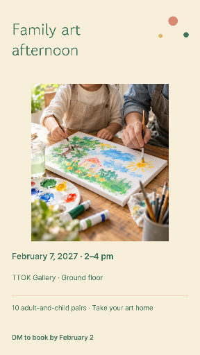 Family art afternoon