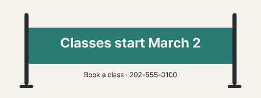 New term opening date banner