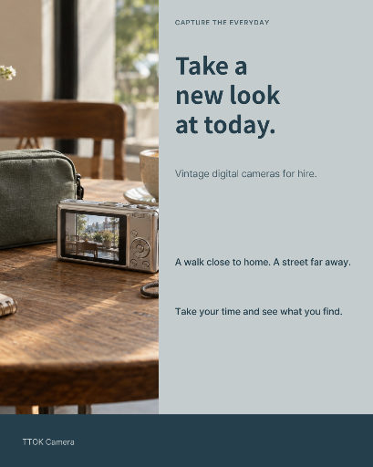 Vintage digital camera hire