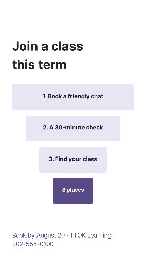 New term class registration steps