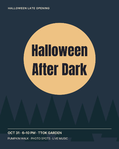 Halloween late opening poster