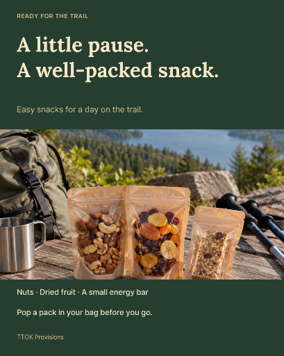 Autumn trail snack packs
