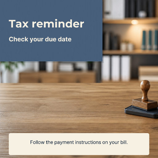 Tax payment reminder