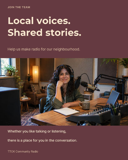 Community radio volunteer recruitment