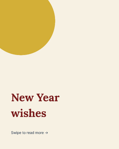Five-page New Year customer greeting