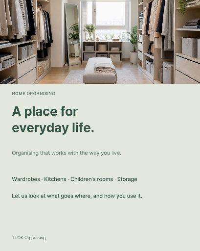 Home organising consultation