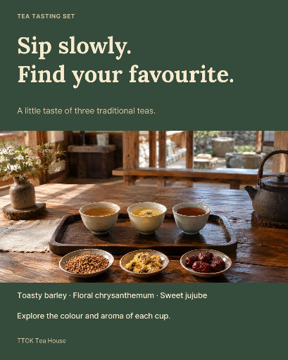 Traditional tea tasting set