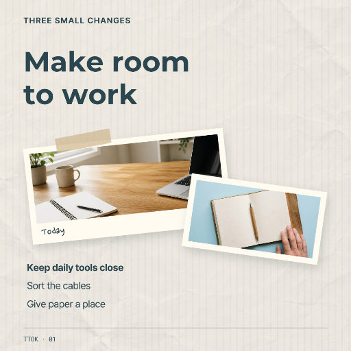 Simple desk organisation tips