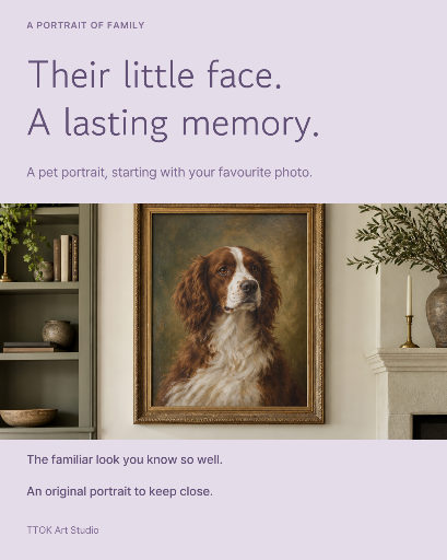 Custom pet portrait commissions