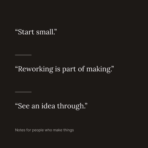 Three creative reminders quote card