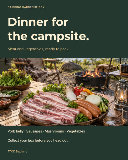 Camping barbecue box