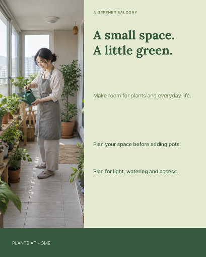 Small balcony plant layout guide