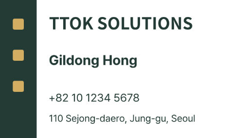 Business solutions business card