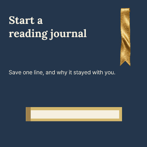 Start a reading journal