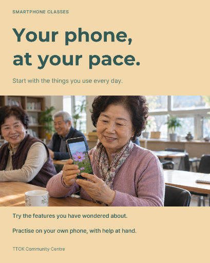 Smartphone classes for older adults