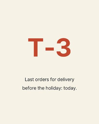 Three-day holiday closure countdown
