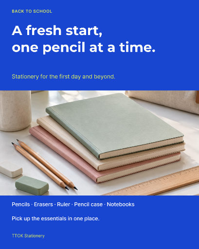 Back-to-school stationery set