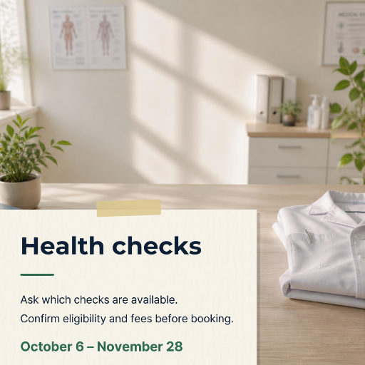 Health check appointment notice