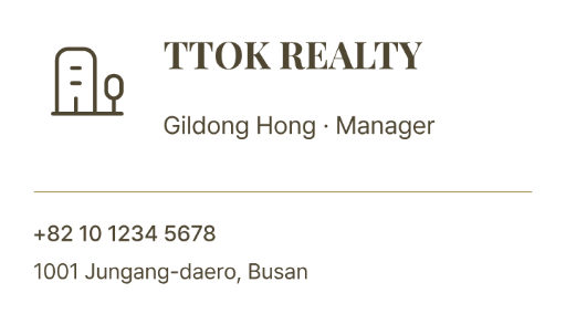 Real estate business card