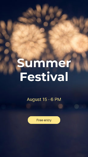 Summer festival fireworks story