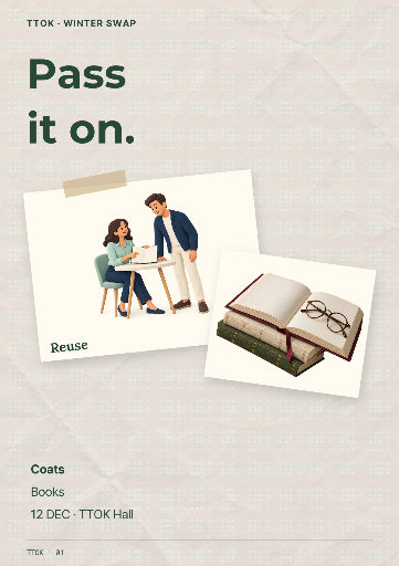 Winter clothes and book swap