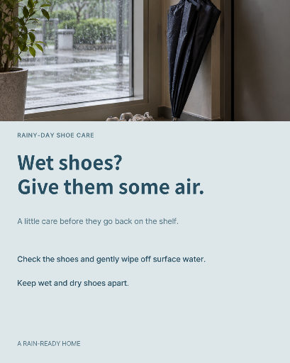 Rainy-day shoe care
