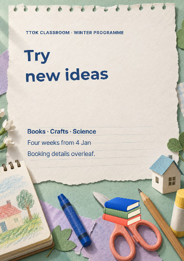 Winter creative classes for children