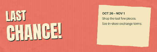 Last-chance sale banner