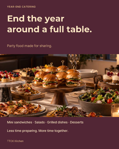 Year-end party catering