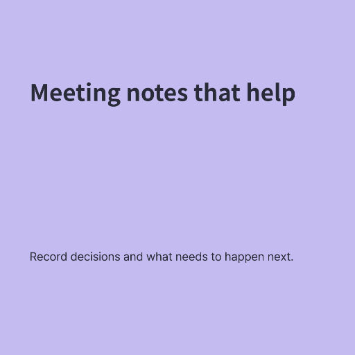 Clear meeting notes three-page guide