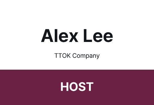 Event host name badge