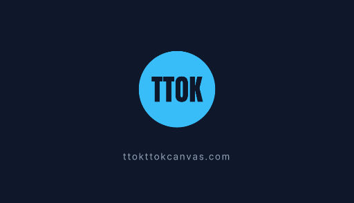 TTOK business card back with a blue circle
