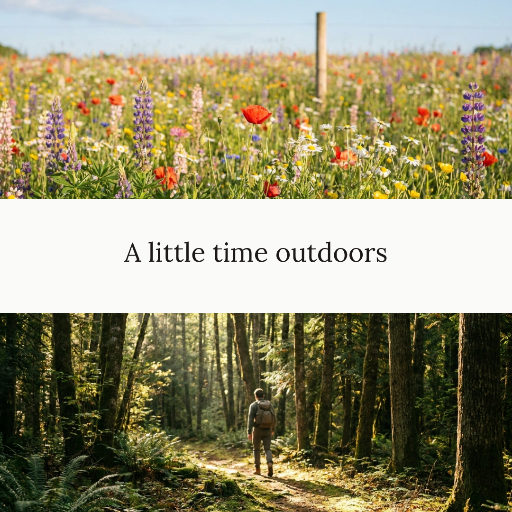Nature photo pair with caption
