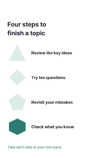 Four-step study plan story