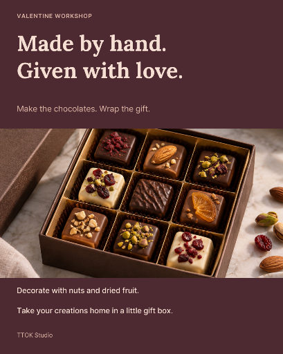 Valentine chocolate workshop