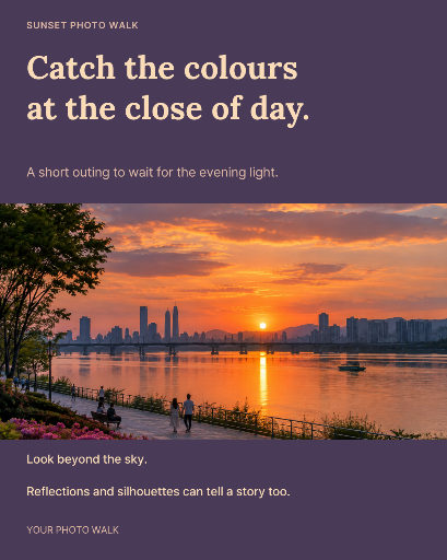 Sunset photography outing